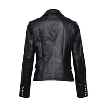 Kim Kardashian Double Breasted Leather Blazer