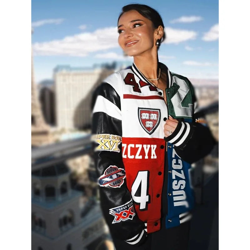 Kristin Juszczyk 49ers Super Bowl LVIII Leather Jacket – Vintage
