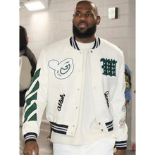 Lebron James Off White Varsity Letterman Jacket