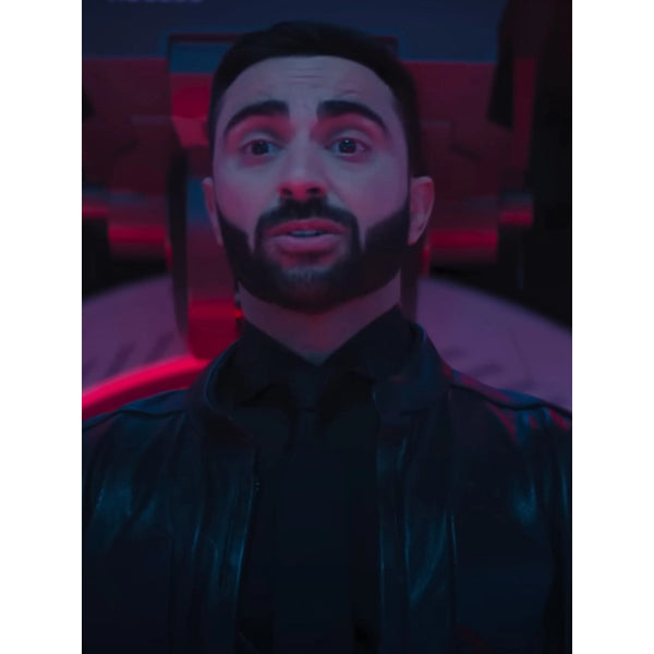 Sonic the Hedgehog 3 Lee Majdoub Black Leather Jacket