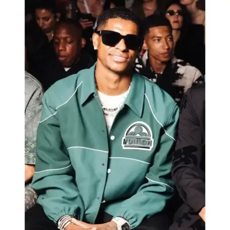 Marcus Rashford Green Jacket  Louis Vuitton spring-summer 2024