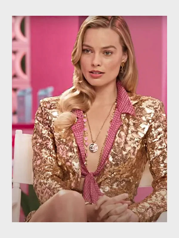 Barbie Margot Robbie Sequin Blazer