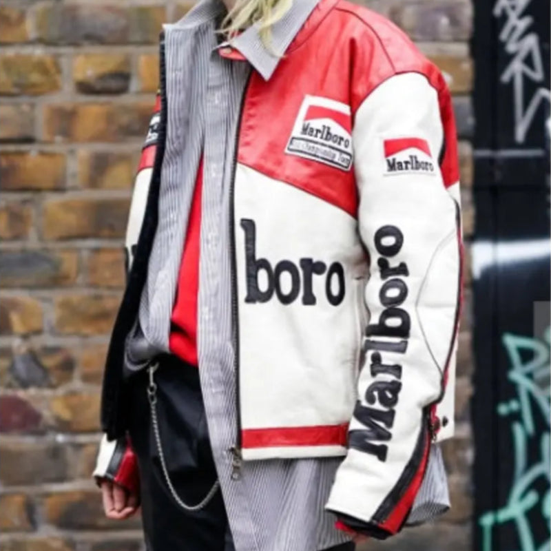 Marlboro Racing Leather Jacket | Marlboro Jacket – Vintage