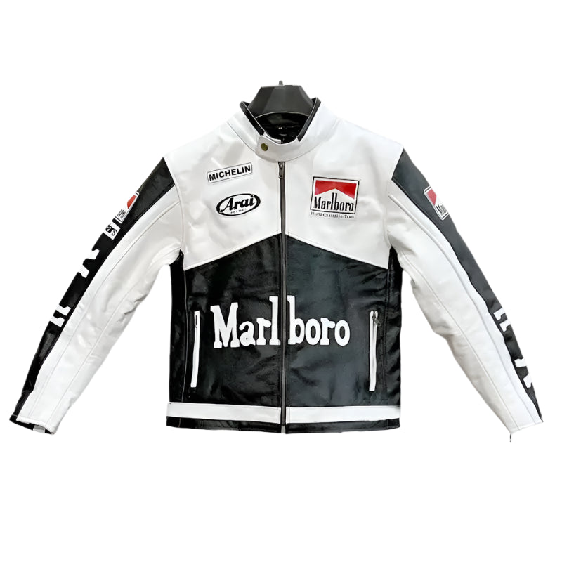 Marlboro Racing Leather Jacket | Marlboro Jacket – Vintage
