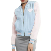 Melanie Martinez Cry Baby Blue and White Bomber Jacket
