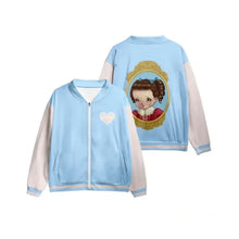 Melanie Martinez Cry Baby Blue and White Bomber Jacket