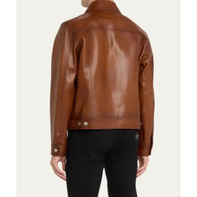 Men’s Leather Trucker Jacket