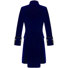 Mens-Steampunk-Blue-Military-Coat