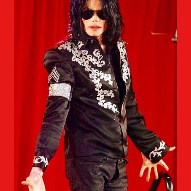 Michael Jackson Blue Jacket  Thriller Leather Blue Jacket