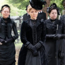Miss Scarlet and the Duke Kate Phillips Black Velvet Coat