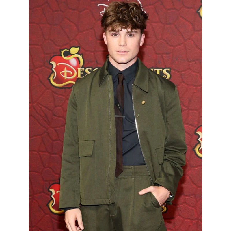 The Rise of Red Morgie Jacket in Green Fabric Style Vintage Jacket The Rise of Red Morgie Jacket in Green Fabric Style Vintage Jacket