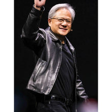 Nvidia Jensen Huang leather Black jacket