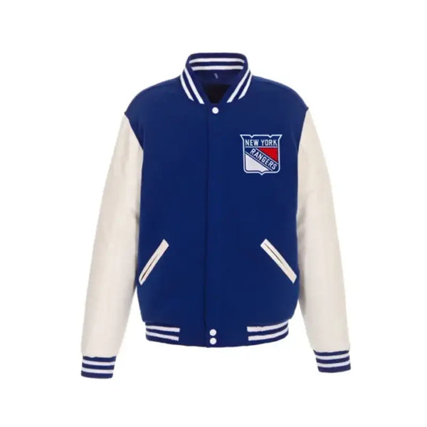 New York Rangers Bomber Wool Jacket
