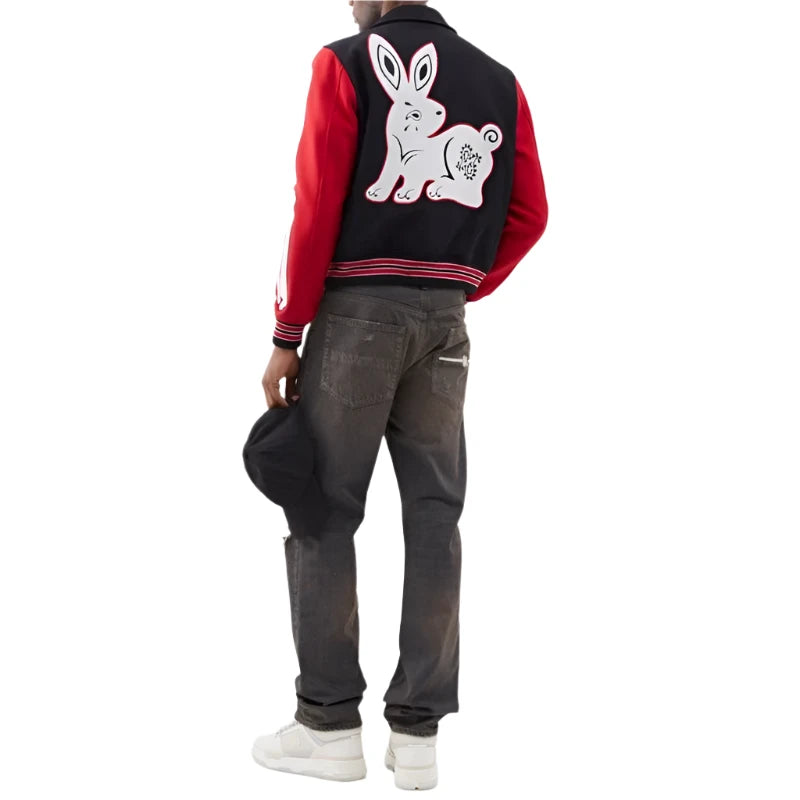 New Year Bones Amiri Lunar Wool Varsity Jacket – Vintage Jacket