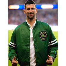 Novak Lacoste Green Bomber Jacket