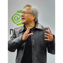 Nvidia Jensen Huang leather Black jacket