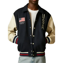 Olympic 2024 Team USA Navy Blue Varsity Jacket