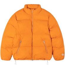 Orange Stussy Puffer Jacket