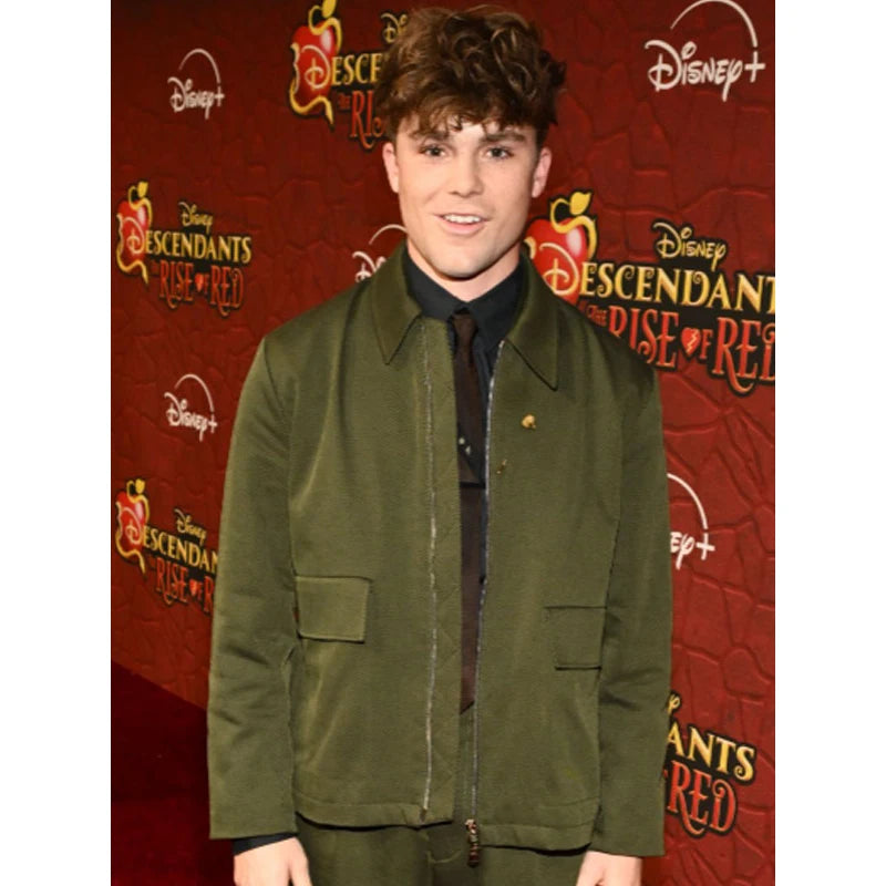The Rise of Red Morgie Jacket in Green Fabric Style Vintage Jacket The Rise of Red Morgie Jacket in Green Fabric Style Vintage Jacket