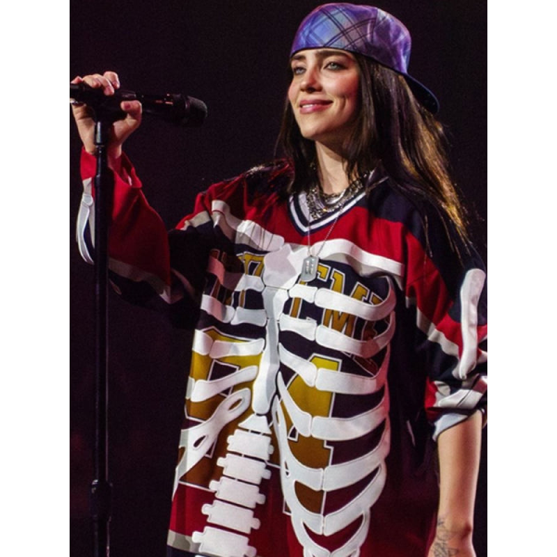 新品未使用　billie eilish ホッケーシャツ　XL Pittsburgh-Concerts-Billie-