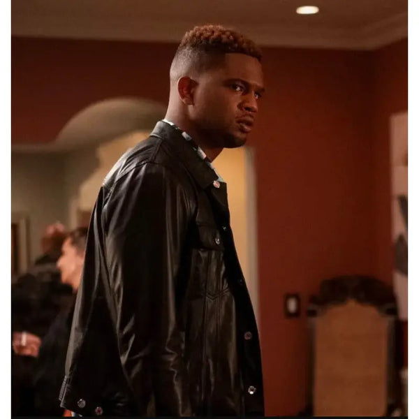 Power Book II Ghost S02 Ezekiel Cross Leather Jacket