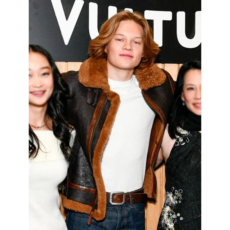 Presence 2025 West Mulholland Shearling Leather Jacket | West