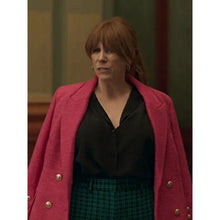 Catherine Tate Queen Of Oz 2023 Pink Blazer