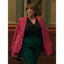 Catherine Tate Queen Of Oz 2023 Pink Blazer
