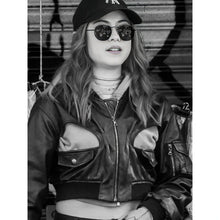 Rachel Leighton Brave New World 2025 Black Leather Jacket