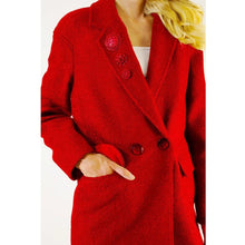 Red  Wool Coat