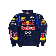 Red Bull インフィニティ ナイロンジャケット Vintage Red Bull Infiniti F1 Nascar Embroidered Blue Racing Jacket