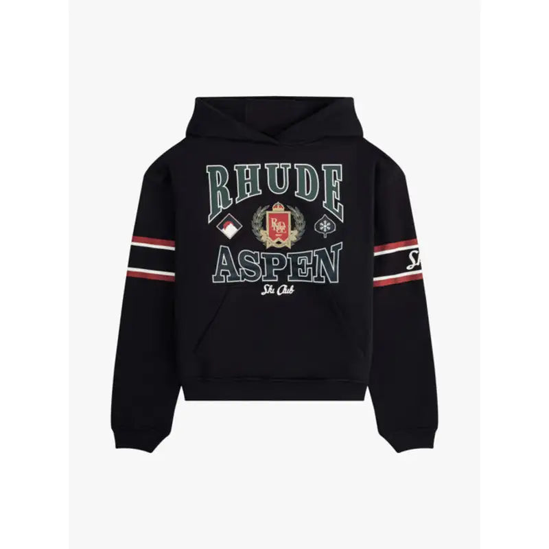Rhude Aspen Ski Crest Pullover Hoodie – Vintage Jacket