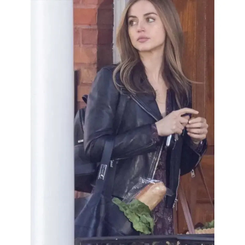 Ana De Armas Ghosted Black Leather Jacket Vintage Jacket Ana De Armas Ghosted Black Leather Jacket Vintage Jacket