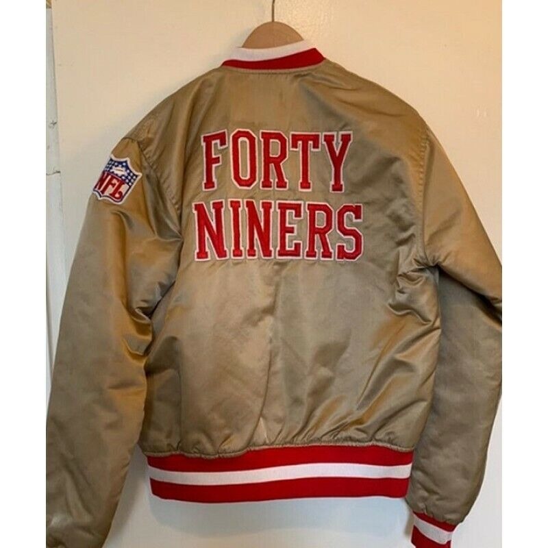 San Francisco 49ers Varsity Black Bomber Jacket