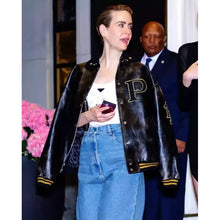 Sarah Paulson Met Gala After Party Black Leather Jacket