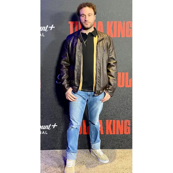 John Terranova Tulsa King 2024 Leather Jacket