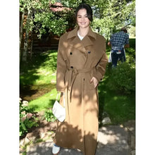 2024 Telluride Selena Gomez Oversized Camel Brown Coat