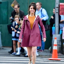 A Rainy Day In New York Selena Gomez Mid Length Coat
