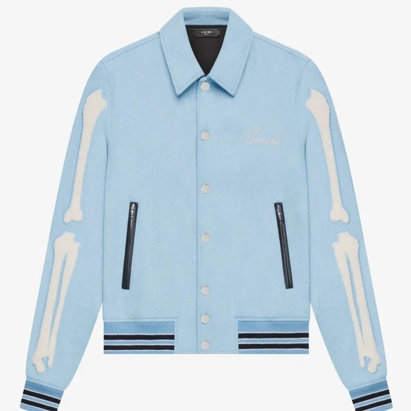 Amiri Bones Wool Varsity Jacket For Unisex – Vintage Jacket