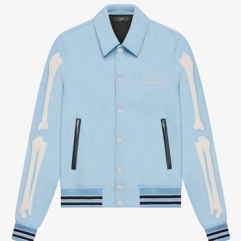 Amiri Bones Wool Varsity Jacket For Unisex – Vintage Jacket Amiri Bones Wool Varsity Jacket For Unisex – Vintage Jacket