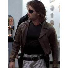 Snake Plissken Brown Leather Jacket