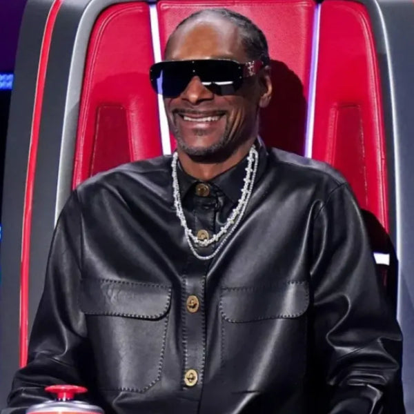 Snoop Dogg The Voice S28 Black Leather Jacket