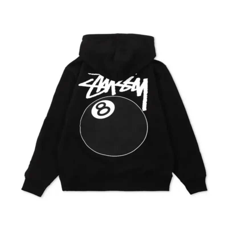 Unisex Stussy 8 Ball Black Hoodie – Vintage Jacket
