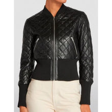 Fool Me Once Michelle Keegan  Quilted Leather Jacket