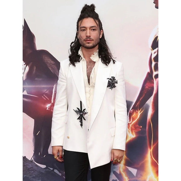 The Flash Ezra Miller White Blazer