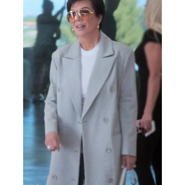 Kris Jenner The Kardashians S05 Grey Coat