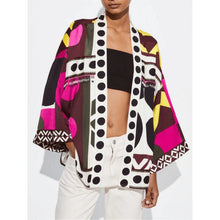 The Madame Blanc Mysteries Season 03 Geometric Print Kimono