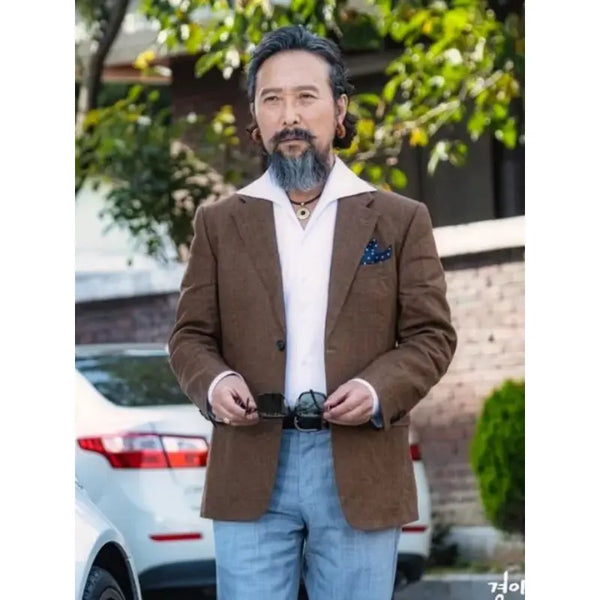The Uncanny Counter Ahn Suk-hwan Brown Blazer