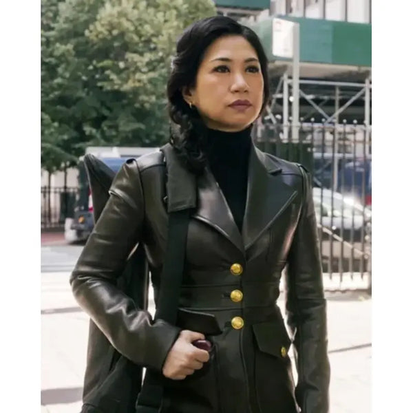The Equalizer Melody Bayani Black Leather Jacket