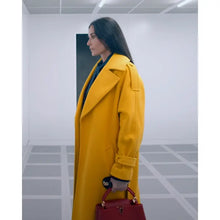 The Substance 2024 Demi Moore Yellow Coat